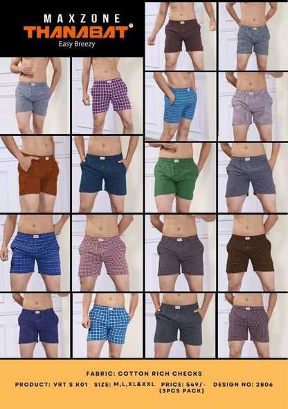 Vrt S K01 Dn 2806 Maxzone Clothing Cotton Mens Shorts Wholesaler Ahmedabad
