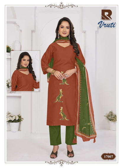 Vruti Raashi Gadwal Silk Readymade Pant Style Suits Supplier