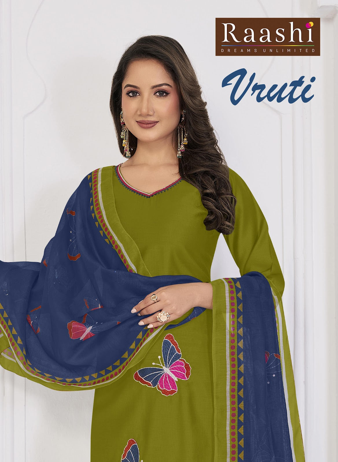 Vruti Raashi Gadwal Silk Readymade Pant Style Suits Supplier