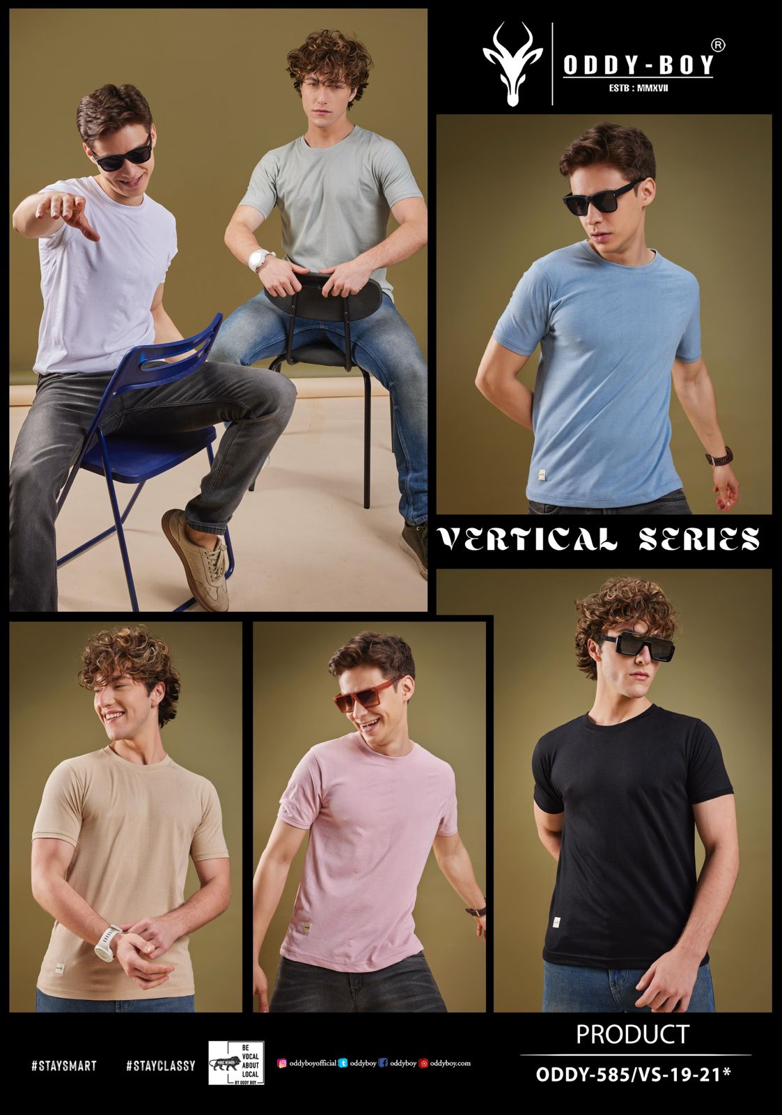 Vs 19-21 Vol 585 Oddy Boy Jacquard Knit Mens Tshirts Manufacturer Ahmedabad