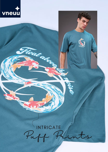 Vvn-Ih-055 A2 Oversized Vneuu Cotton Mens Tshirts Wholesale
