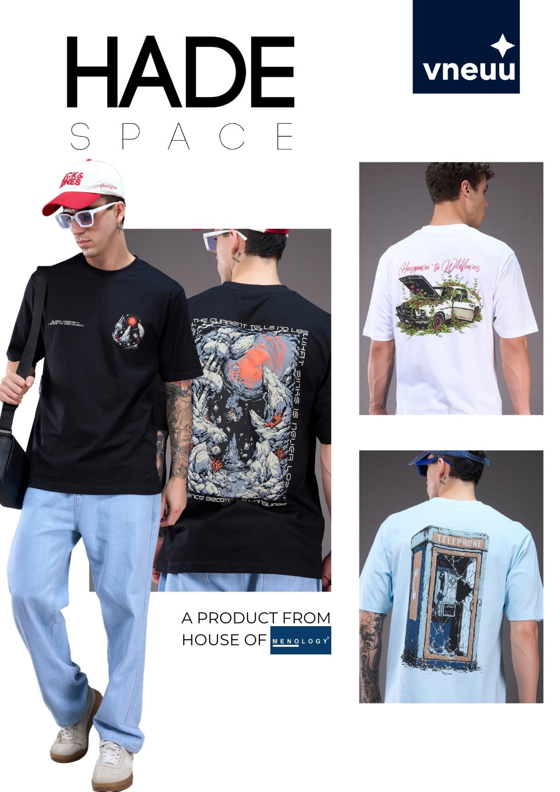 Vvn-Ih-055 A2 Oversized Vneuu Cotton Mens Tshirts Wholesale