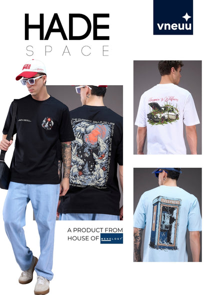 Vvn-Ih-055 A2 Oversized Vneuu Cotton Mens Tshirts Wholesale