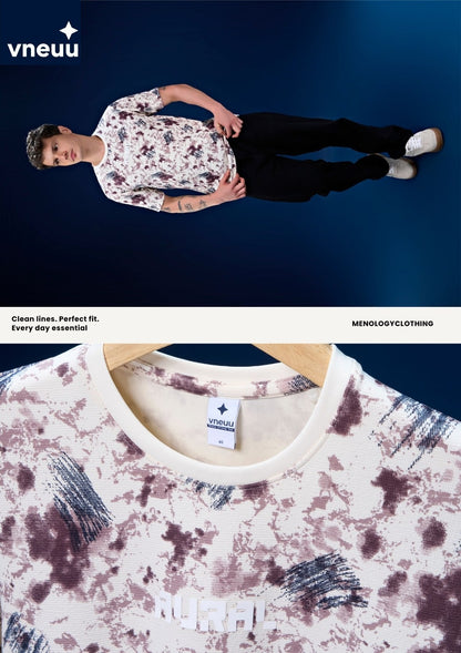 Vvn Ih-027(A) Lycra Vneuu Aop Mens Tshirts Manufacturer India