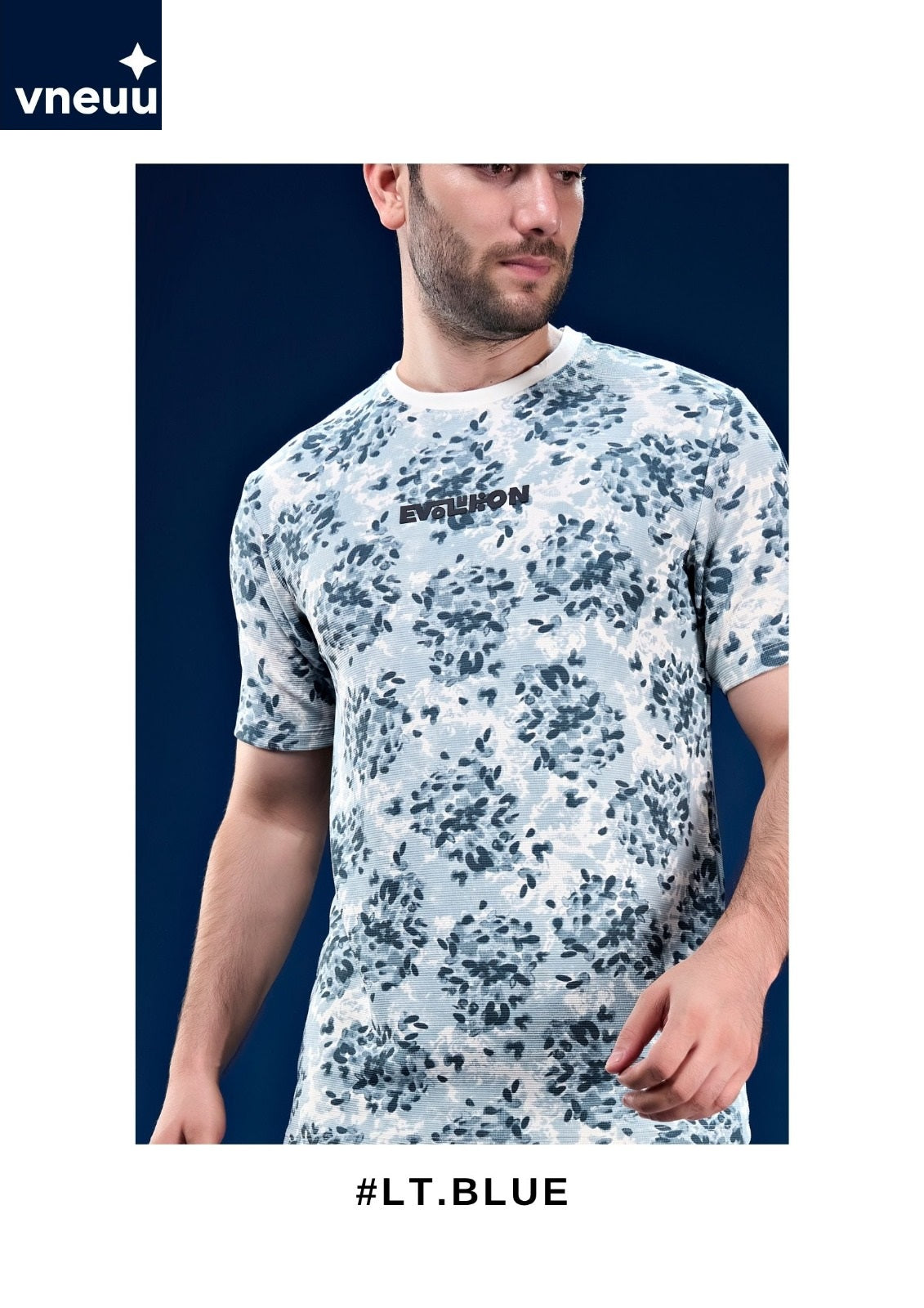Vvn Ih-027(A) Lycra Vneuu Aop Mens Tshirts Manufacturer India