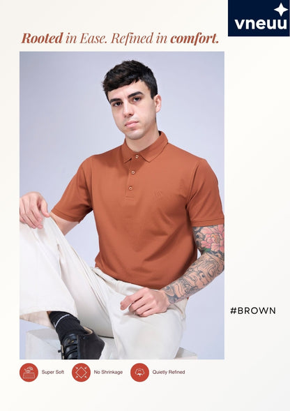 Vvn Ss J 04 A Polo Vneuu Honey Comb Mens Tshirts Supplier India
