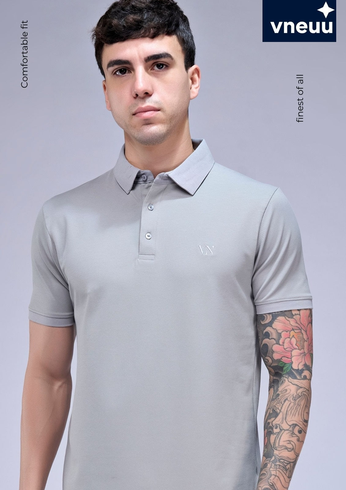 Vvn Ss J 04 A Polo Vneuu Honey Comb Mens Tshirts Supplier India