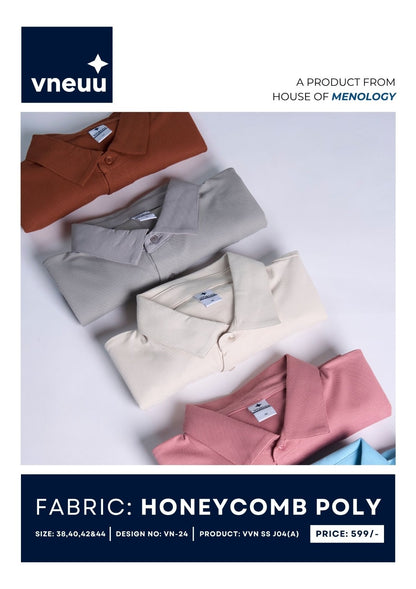 Vvn Ss J 04 A Polo Vneuu Honey Comb Mens Tshirts Supplier India