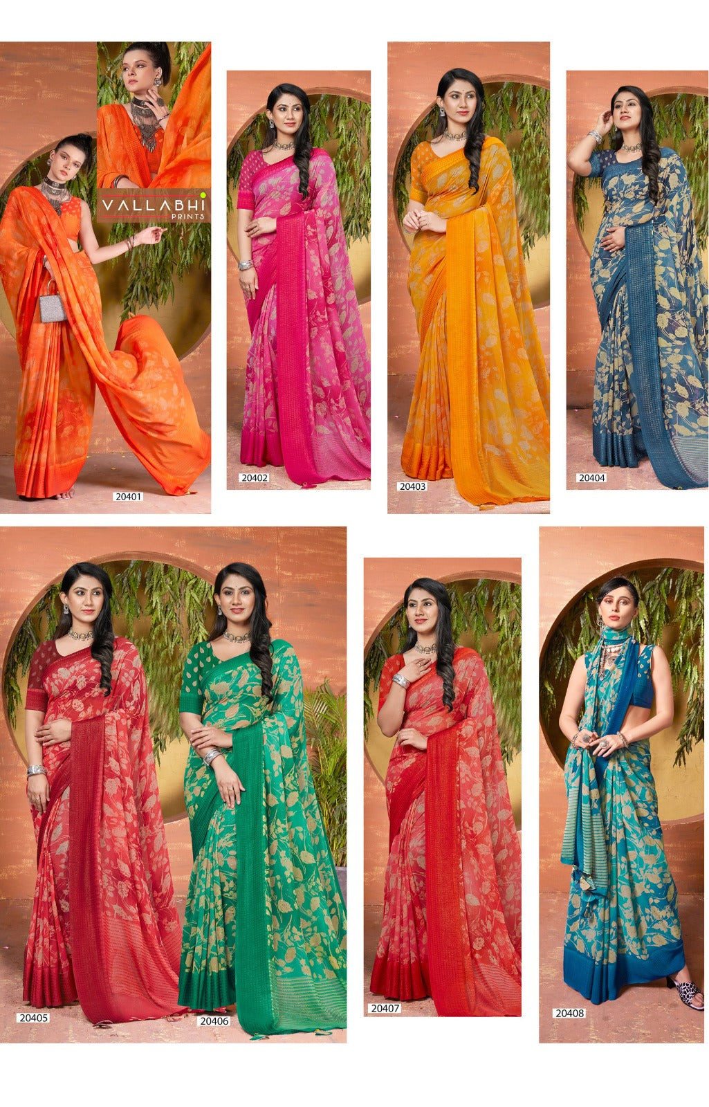 Vyanjana Vol 4 Vallabhi Prints Georgette Sarees