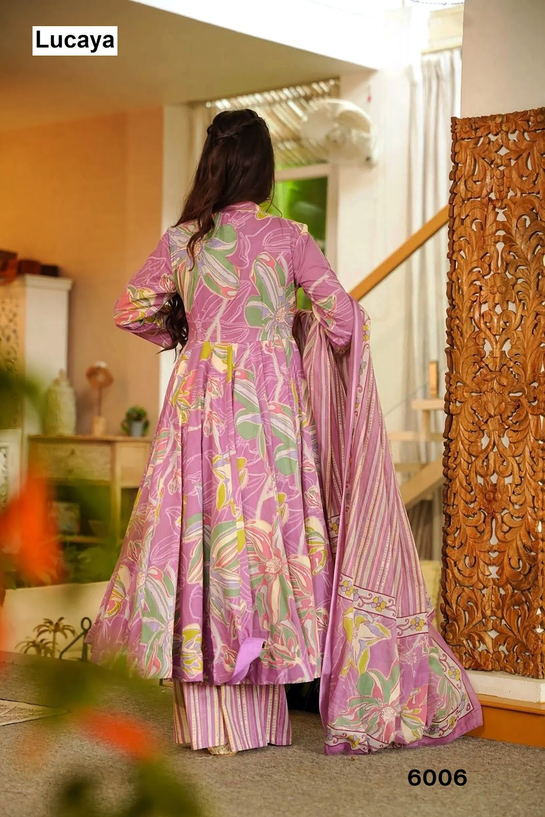 Vyoma Vol 6 Lucaya Maslin Readymade Anarkali Suits Wholesaler
