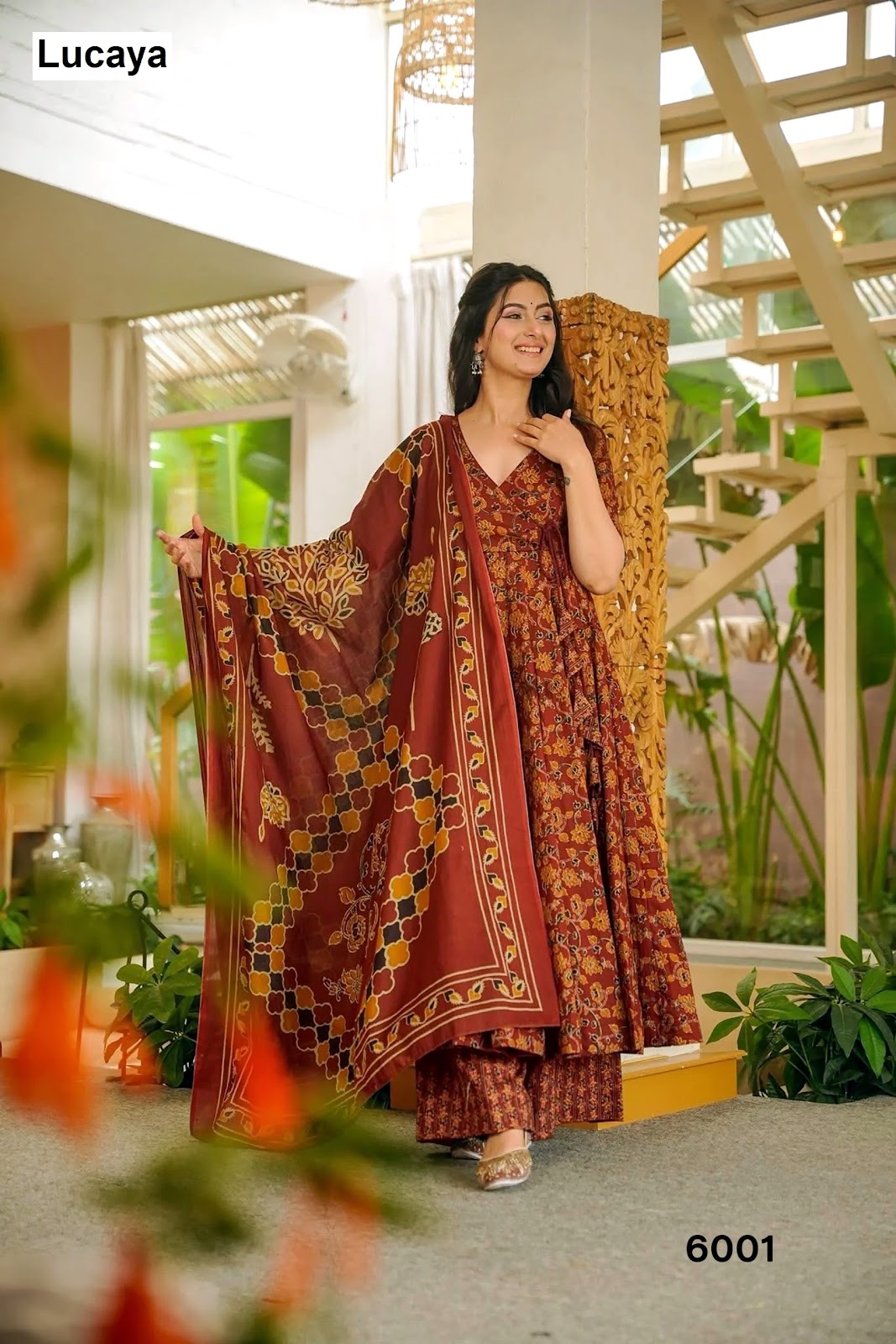 Vyoma Vol 6 Lucaya Maslin Readymade Anarkali Suits Wholesaler