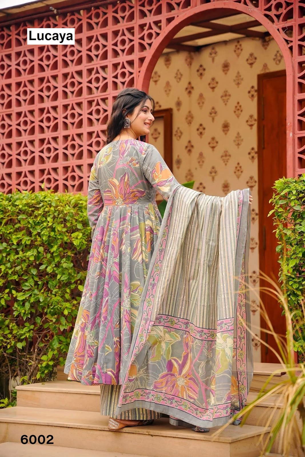 Vyoma Vol 6 Lucaya Maslin Readymade Anarkali Suits Wholesaler