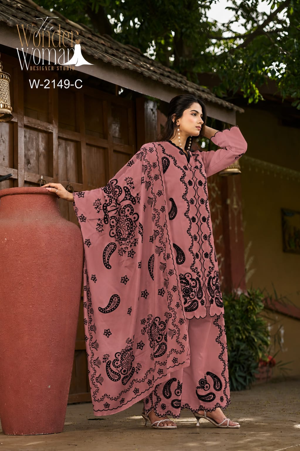 W 2149 The Wonder Woman Roman Silk Readymade Pant Style Suits Supplier Gujarat