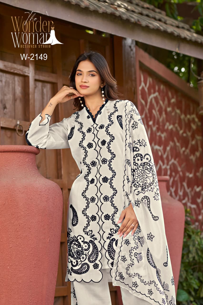 W 2149 The Wonder Woman Roman Silk Readymade Pant Style Suits Supplier Gujarat