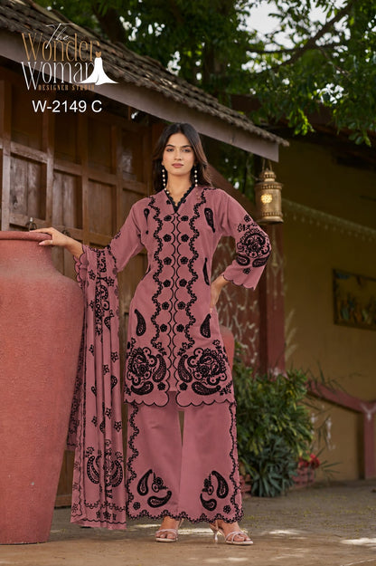 W 2149 The Wonder Woman Roman Silk Readymade Pant Style Suits Supplier Gujarat
