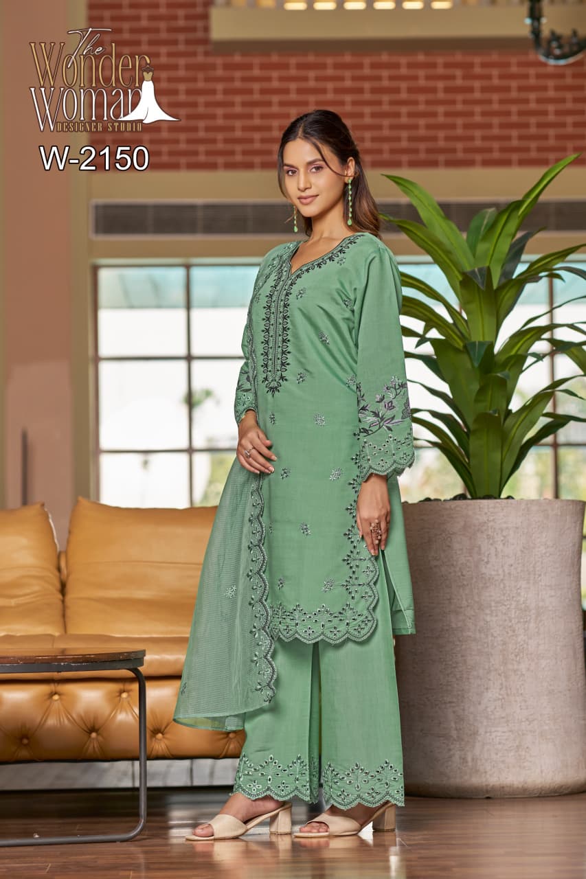 W 2150 The Wonder Woman Roman Silk Readymade Plazzo Style Suits Manufacturer Gujarat
