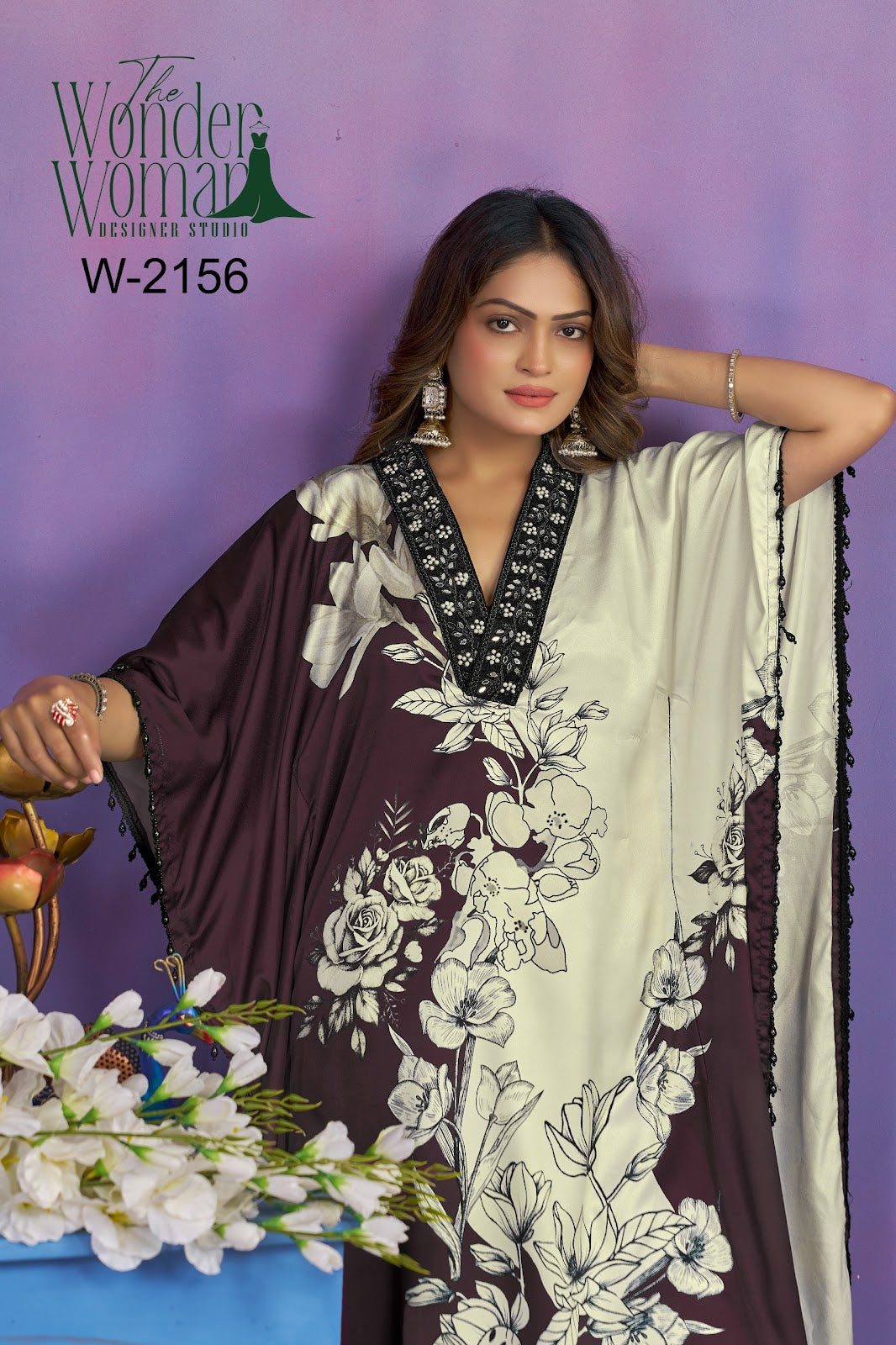 W 2156 The Wonder Woman Imported Kaftan Pant Set Manufacturer