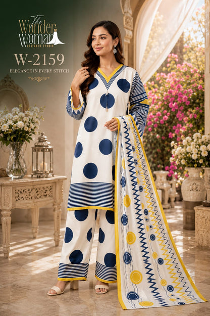 W 2159 The Wonder Woman Silk Satin Readymade Pant Style Suits Wholesale Rate