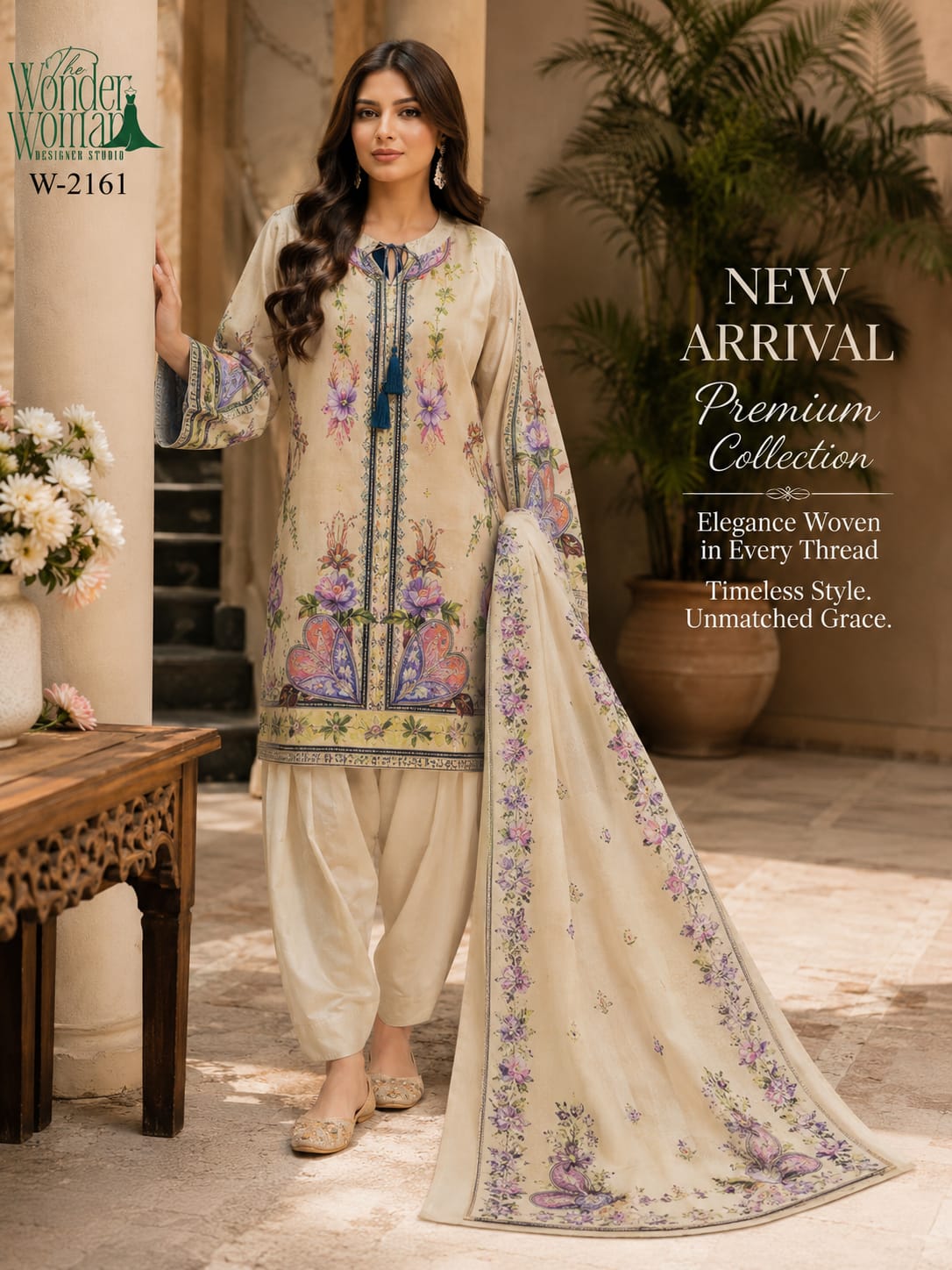 W 2161 The Wonder Woman Satin Readymade Suits Wholesale Rate
