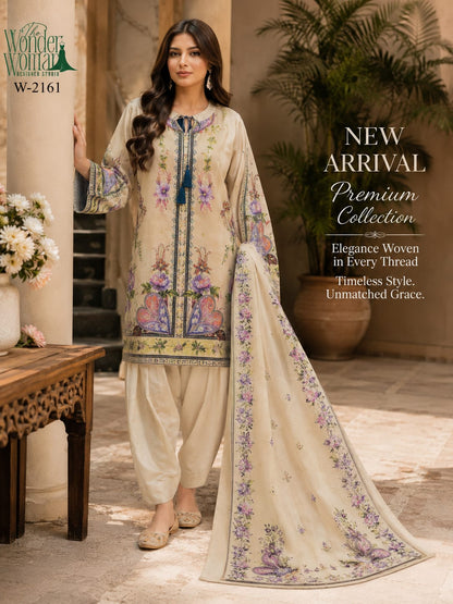 W 2161 The Wonder Woman Satin Readymade Suits Wholesale Rate