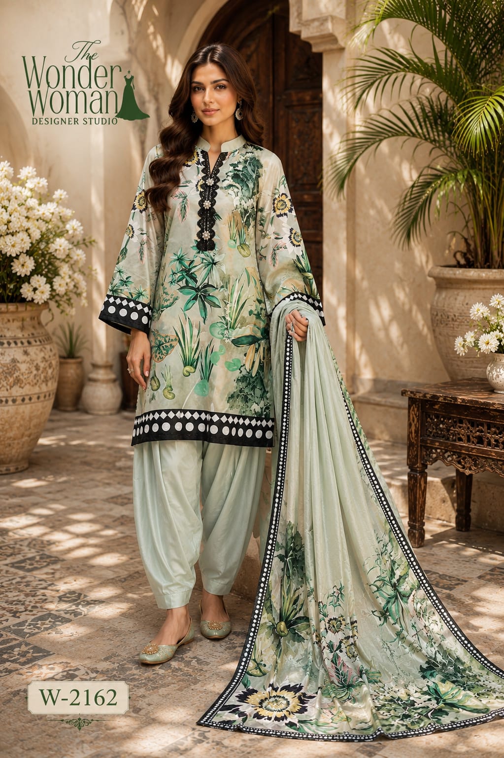 W 2162 The Wonder Woman Satin Readymade Suits Exporter Gujarat