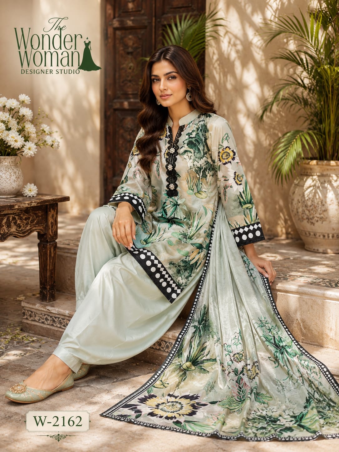 W 2162 The Wonder Woman Satin Readymade Suits Exporter Gujarat