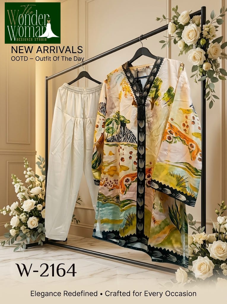 W 2164 The Wonder Woman Satin Readymade Suits Exporter India