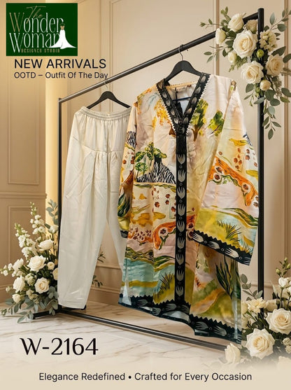 W 2164 The Wonder Woman Satin Readymade Suits Exporter India