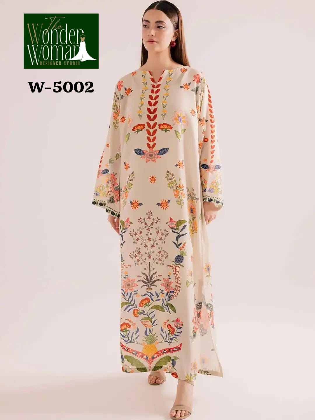 W 5002-5004-5006 The Wonder Woman Mal Satin Kaftans Wholesaler Ahmedabad