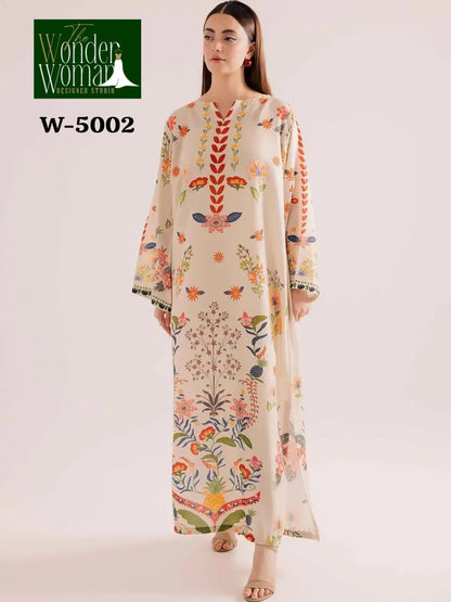 W 5002-5004-5006 The Wonder Woman Mal Satin Kaftans Wholesaler Ahmedabad