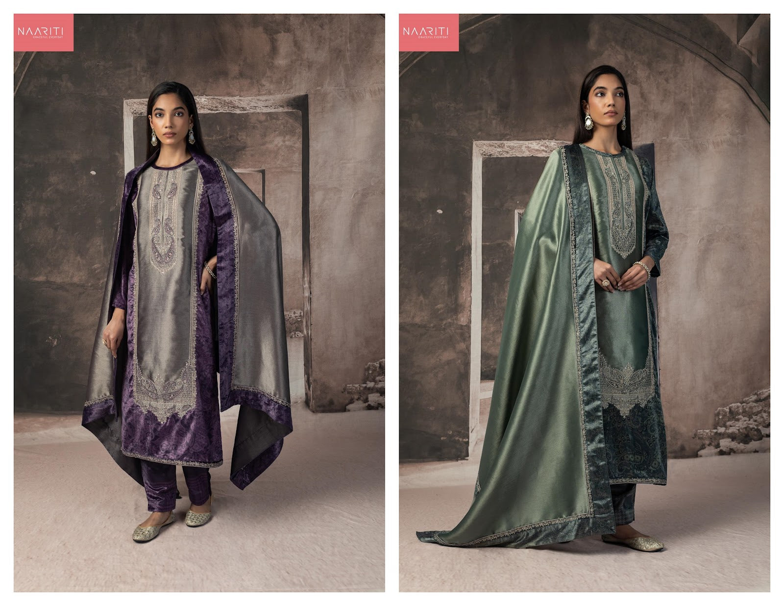 Wabi Naariti Velvet Suits Supplier India