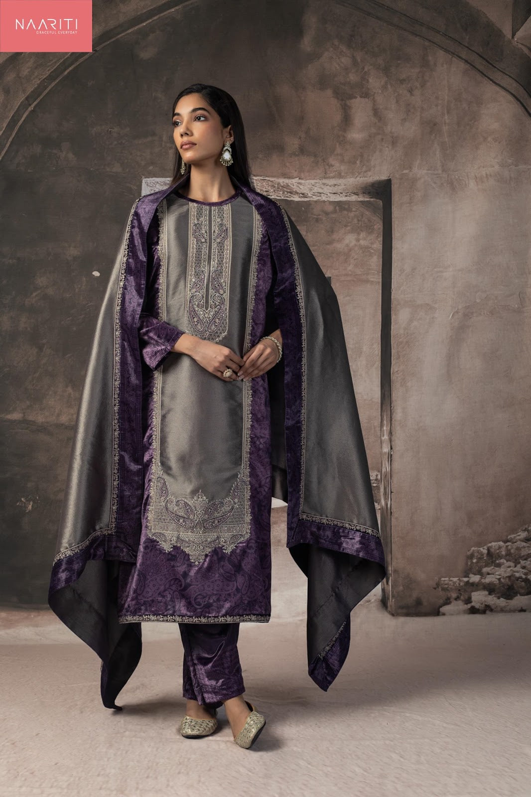 Wabi Naariti Velvet Suits Supplier India