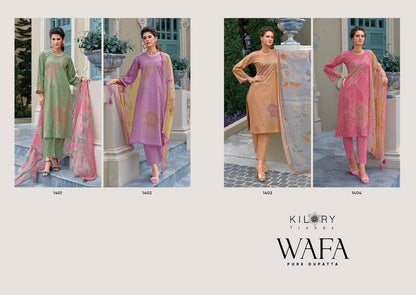 Wafa Kilory Pure Lawn Pant Style Suits Wholesale Price