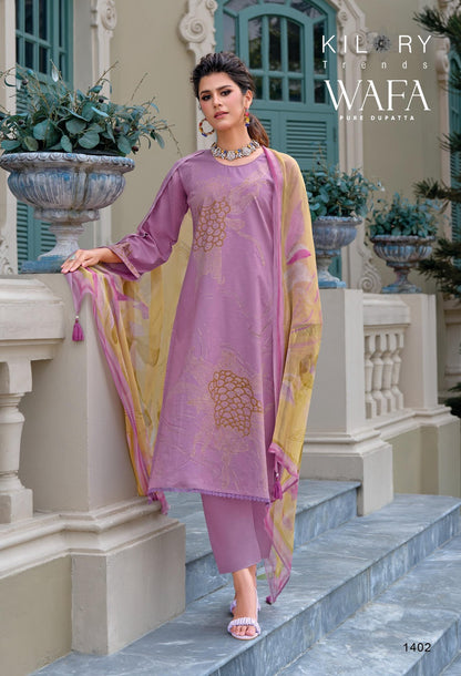 Wafa Kilory Pure Lawn Pant Style Suits Wholesale Price