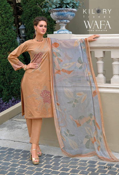 Wafa Kilory Pure Lawn Pant Style Suits Wholesale Price
