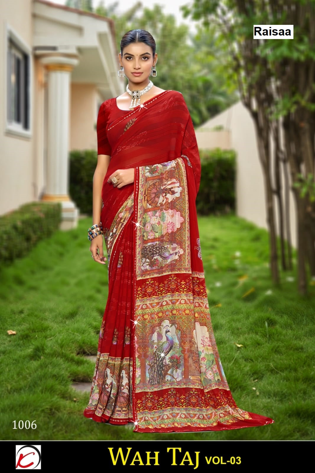 Wah Taj Vol 3 Raisaa Weightless Sarees Exporter