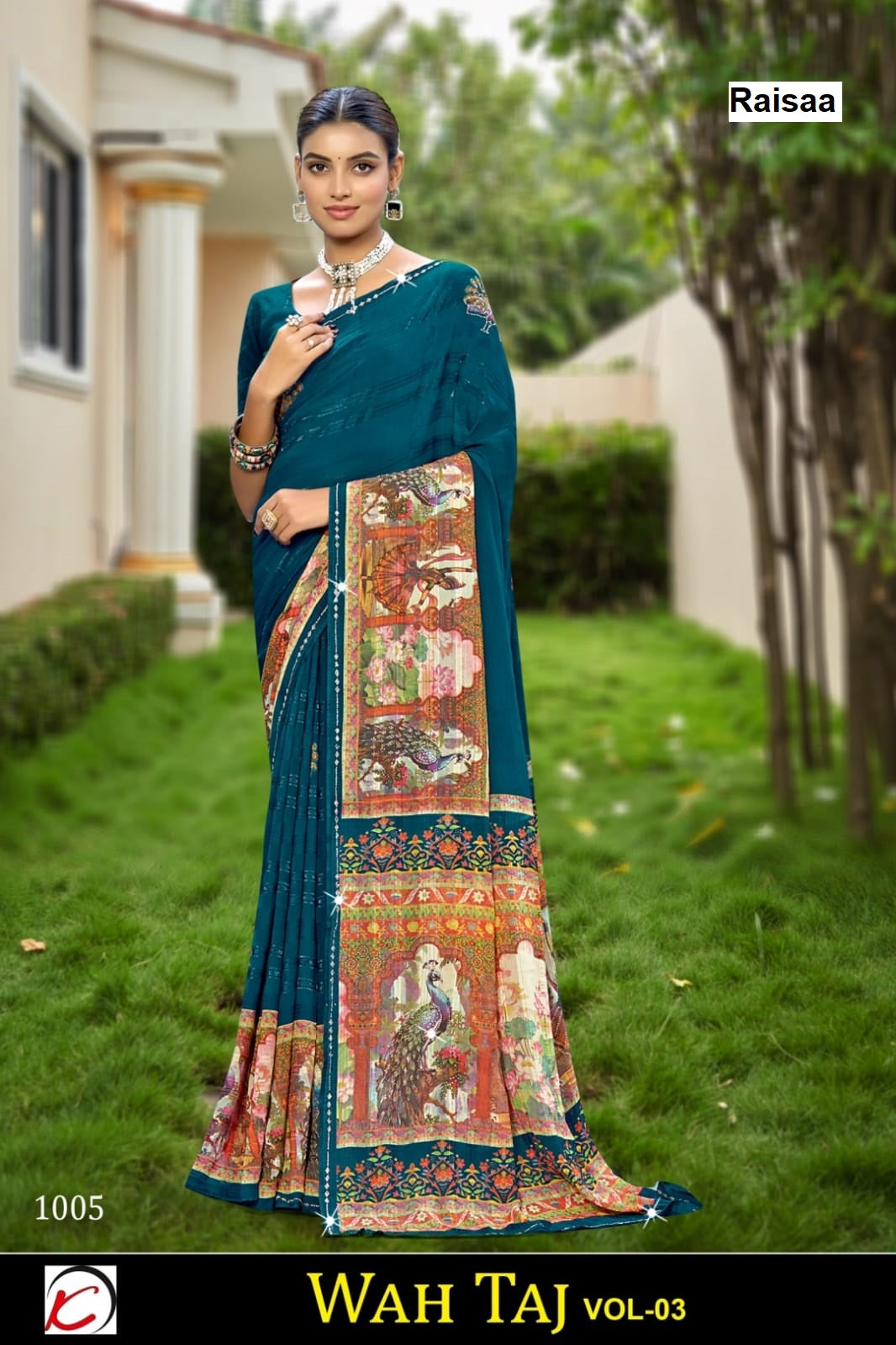 Wah Taj Vol 3 Raisaa Weightless Sarees Exporter