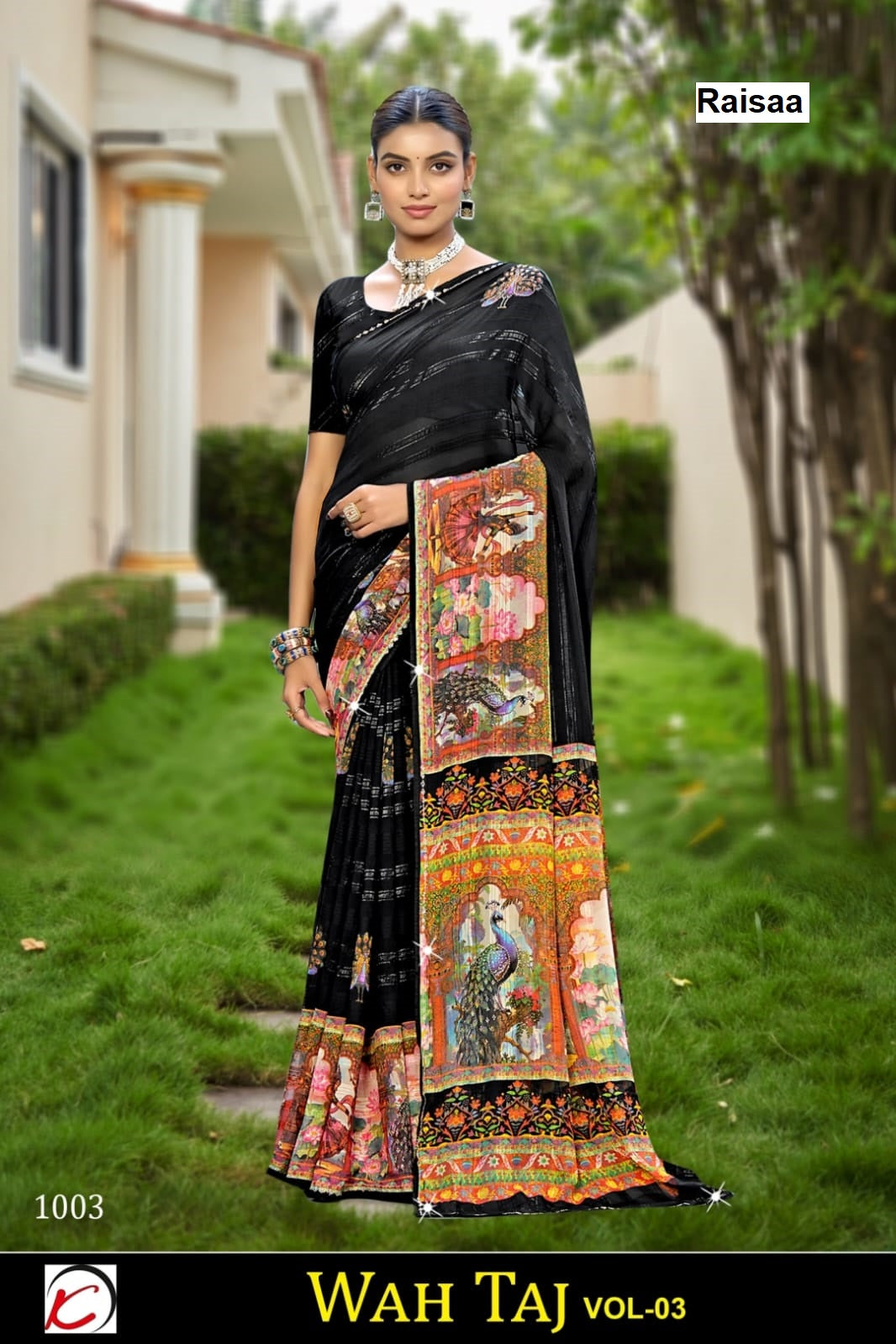 Wah Taj Vol 3 Raisaa Weightless Sarees Exporter