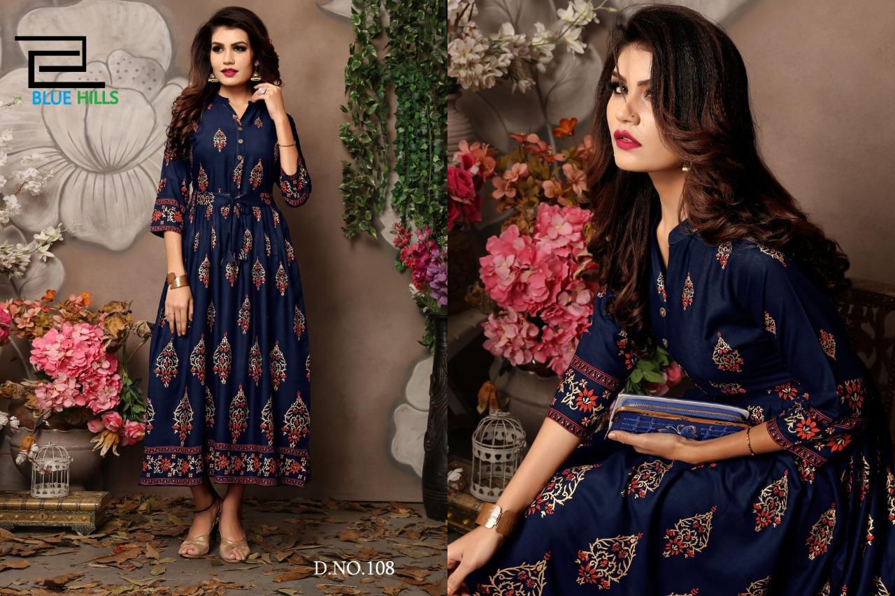 Walkway Vol 1 Blue Hills Rayon 14Kg One Piece Supplier India