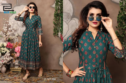 Walkway Vol 1 Blue Hills Rayon 14Kg One Piece Supplier India