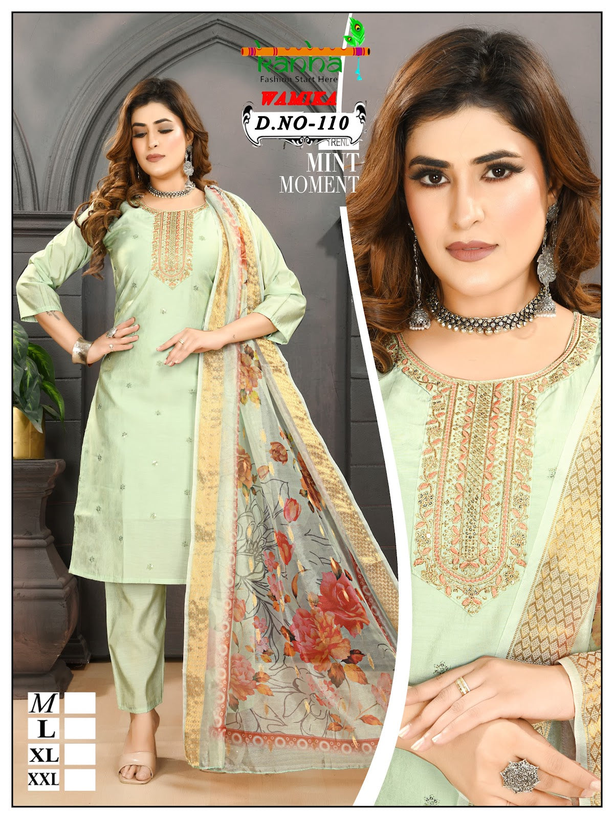 Wamika 290425 Kanha Roman Simmer Readymade Pant Style Suits Wholesale Price