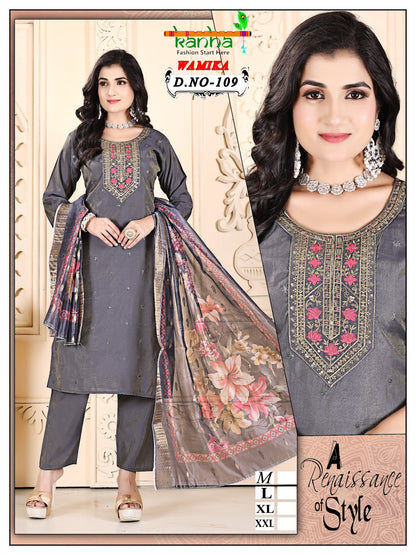 Wamika Kanha Roman Simmer Readymade Pant Style Suits Wholesale Rate