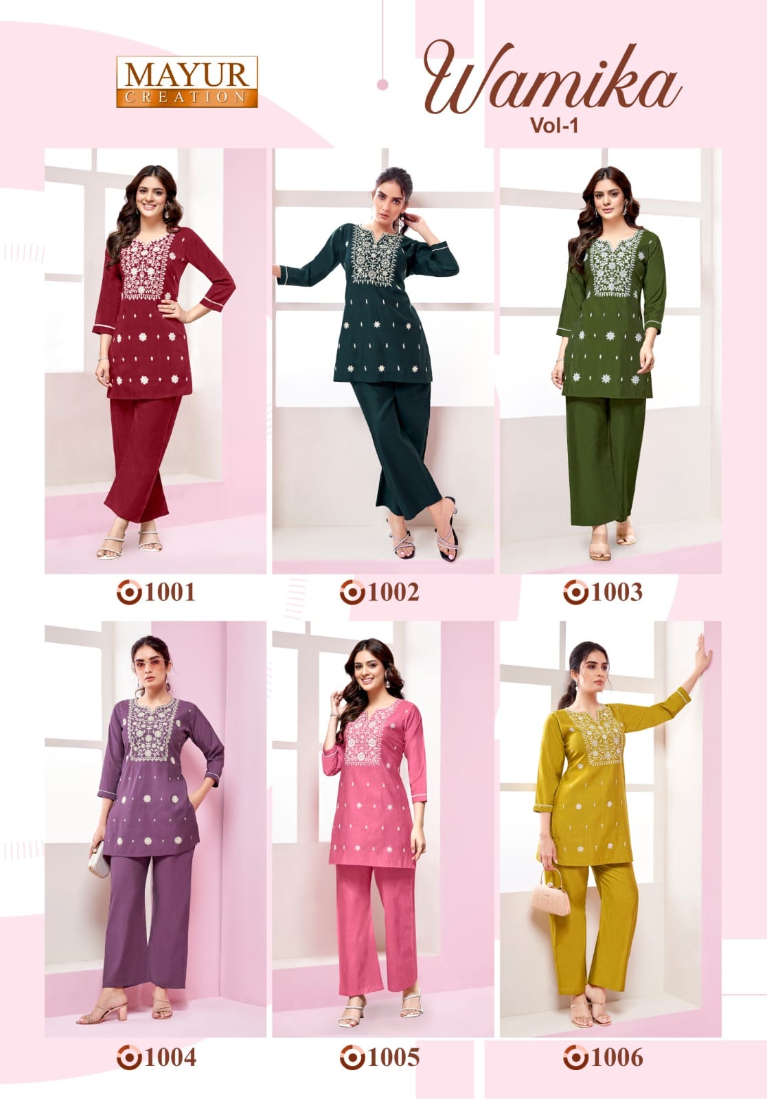 Wamika Vol 1 Mayur Creation Vetican Silk Co Ord Set Wholesale Price