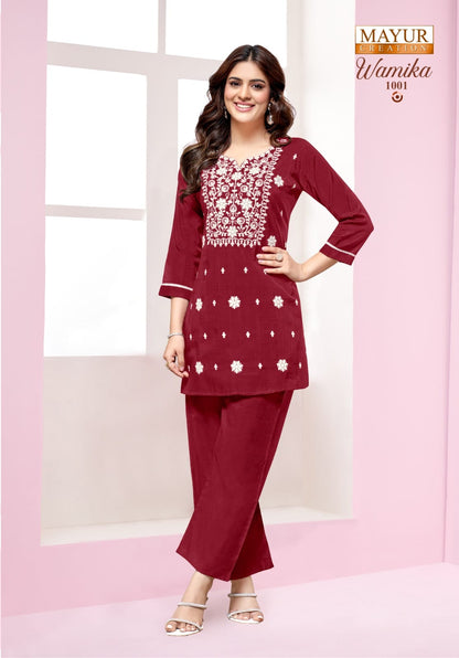 Wamika Vol 1 Mayur Creation Vetican Silk Co Ord Set Wholesale Price