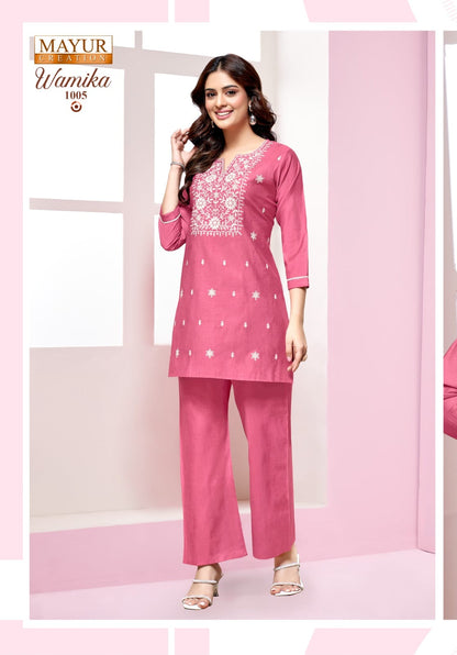 Wamika Vol 1 Mayur Creation Vetican Silk Co Ord Set Wholesale Price