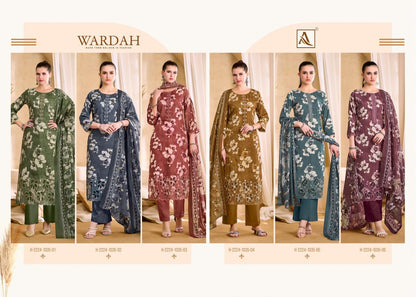 Wardah Alok Zam Cotton Karachi Salwar Suits Supplier