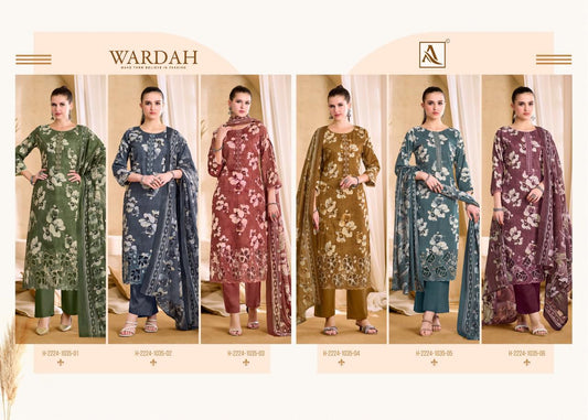 Wardah Alok Zam Cotton Karachi Salwar Suits Supplier