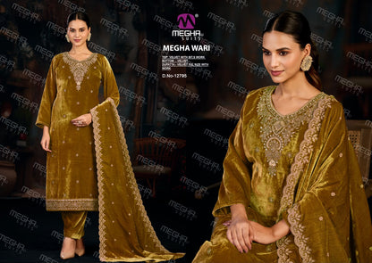 Wari Megha Velvet Suits Wholesaler