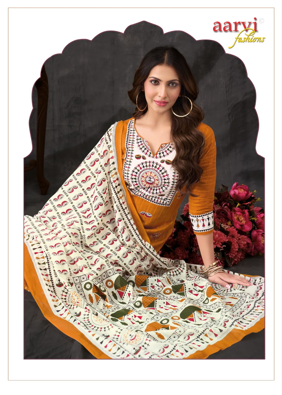 Warli Vol 1 Aarvi Fashions Readymade Cotton Pant Suits Supplier India