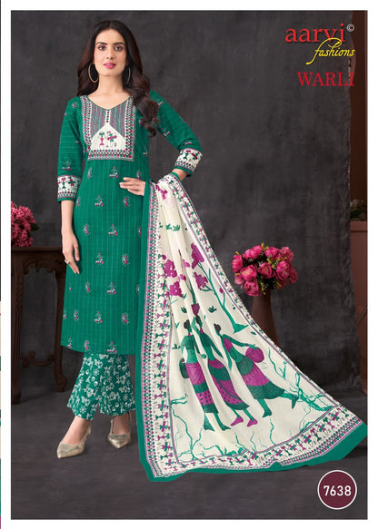 Warli Vol 1 Aarvi Fashions Readymade Cotton Pant Suits Supplier India